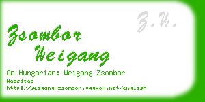 zsombor weigang business card